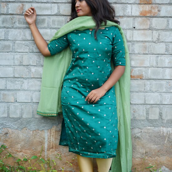 Shades of Green Kurti Set