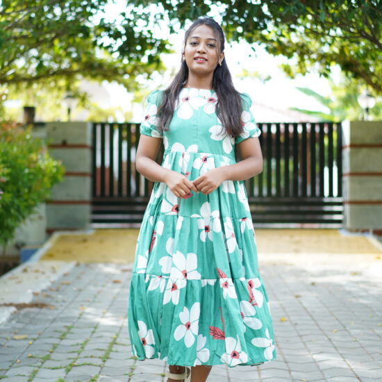Green Floral Dress